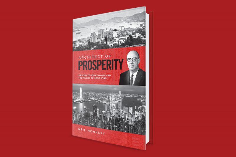 Book cover design for Neil Monnery's Architect of Prosperity.
