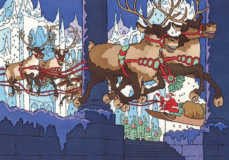 Christmas Reindeer illustration